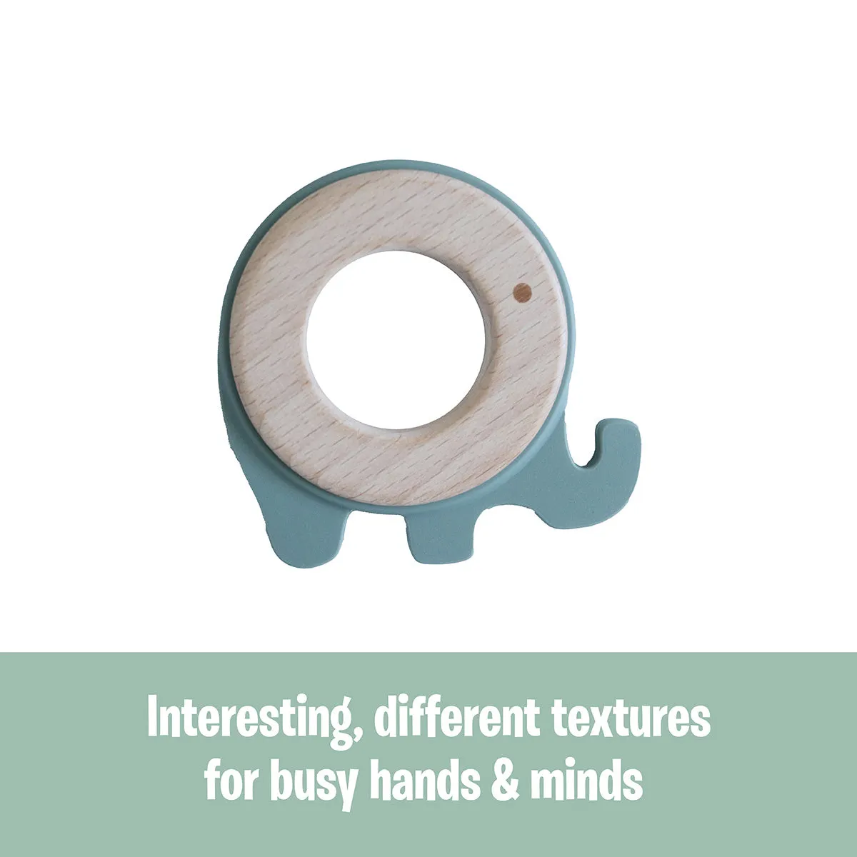 Back To Nature Teether Ring - Elephant