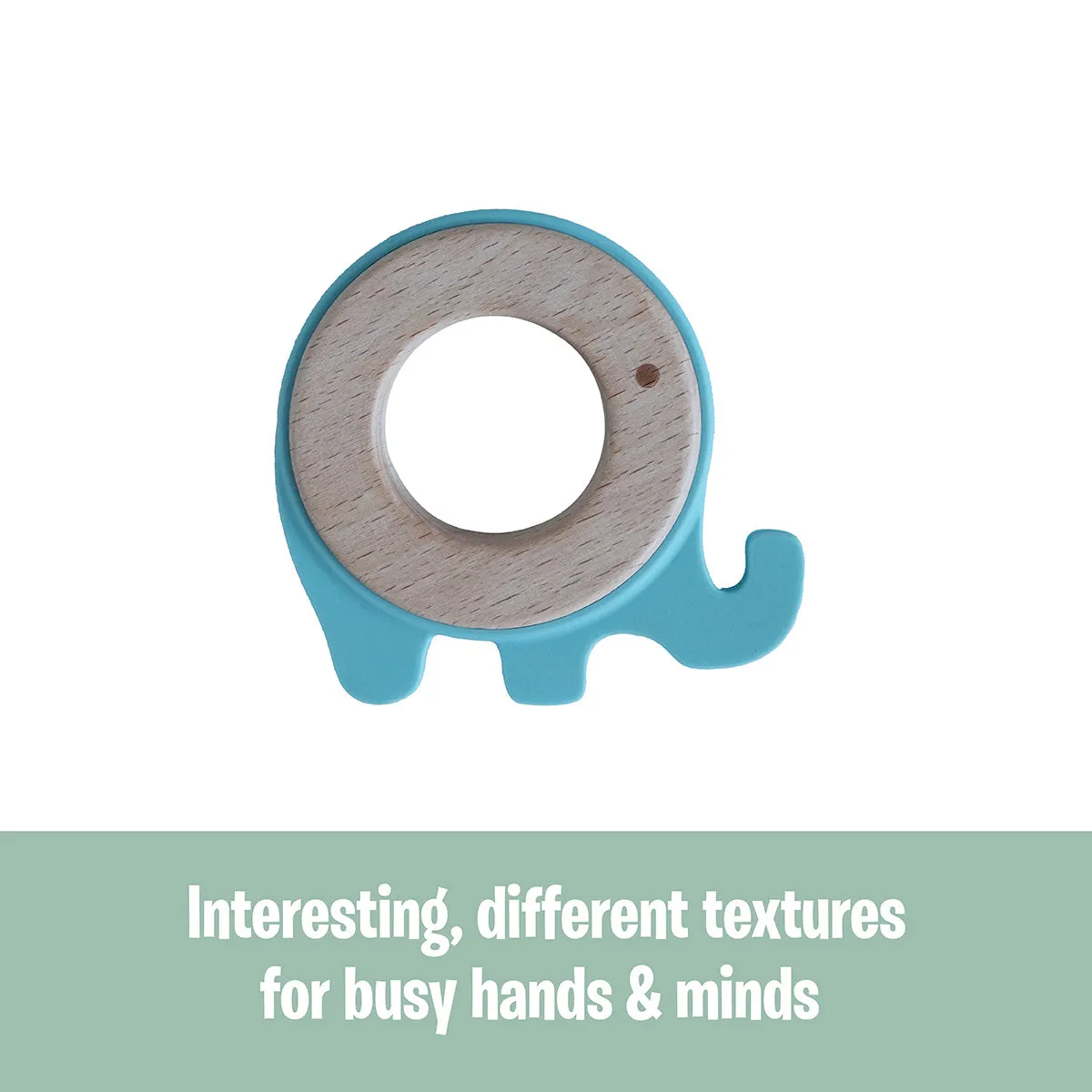 Back To Nature Teether Ring - Elephant