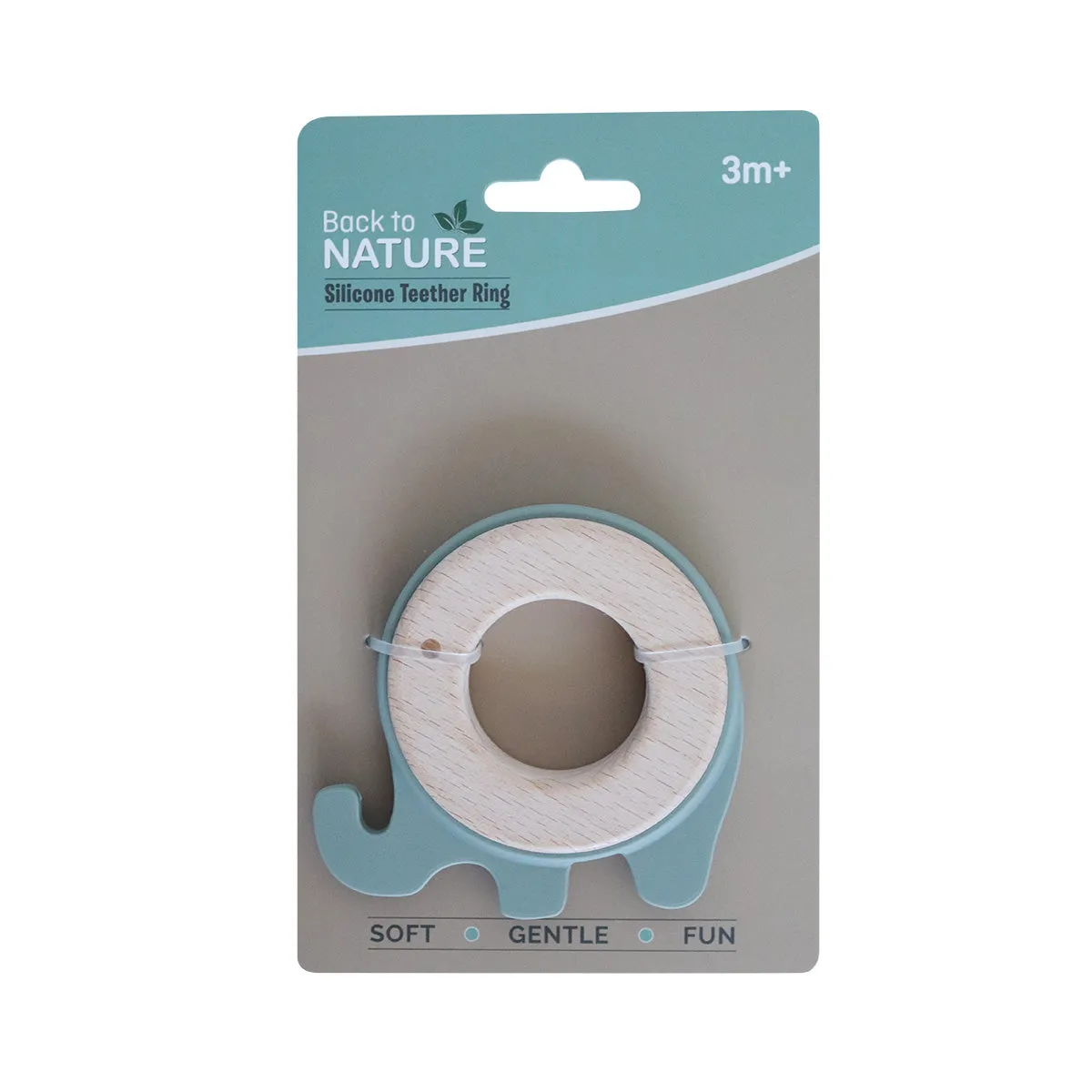 Back To Nature Teether Ring - Elephant