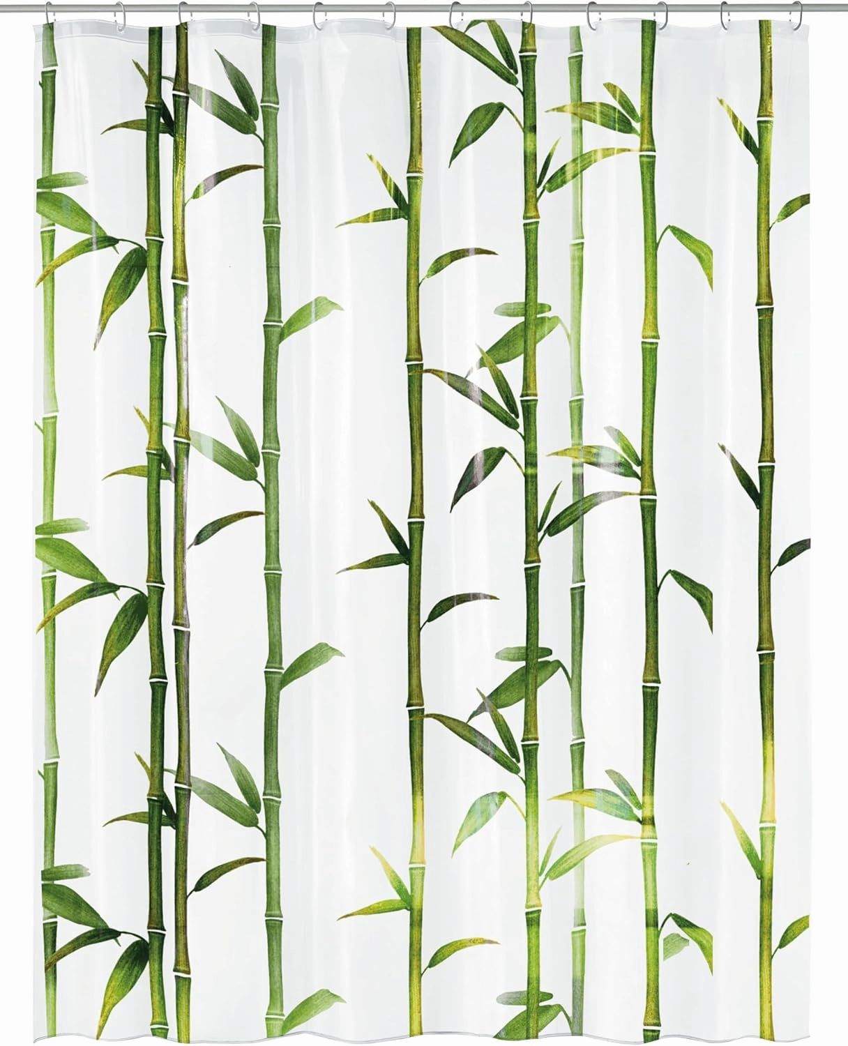 Bamboo PVC Free 100% Peva Shower Curtain 70.9x78.7in [180x200cm] - Spring Green