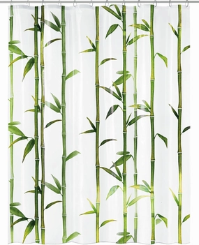 Bamboo PVC Free 100% Peva Shower Curtain 70.9x78.7in [180x200cm] - Spring Green