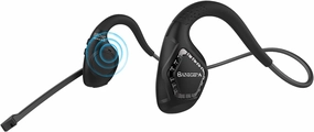 BANIGIPA Open Ear Headphones, Air Conduction Bluetooth Headset, Wireless Earphones Stereo w/Noise-Canceling Boom Microphone, 10 Hrs Playtime, Light and Comfortable for Cell Phone Sport Office Driving