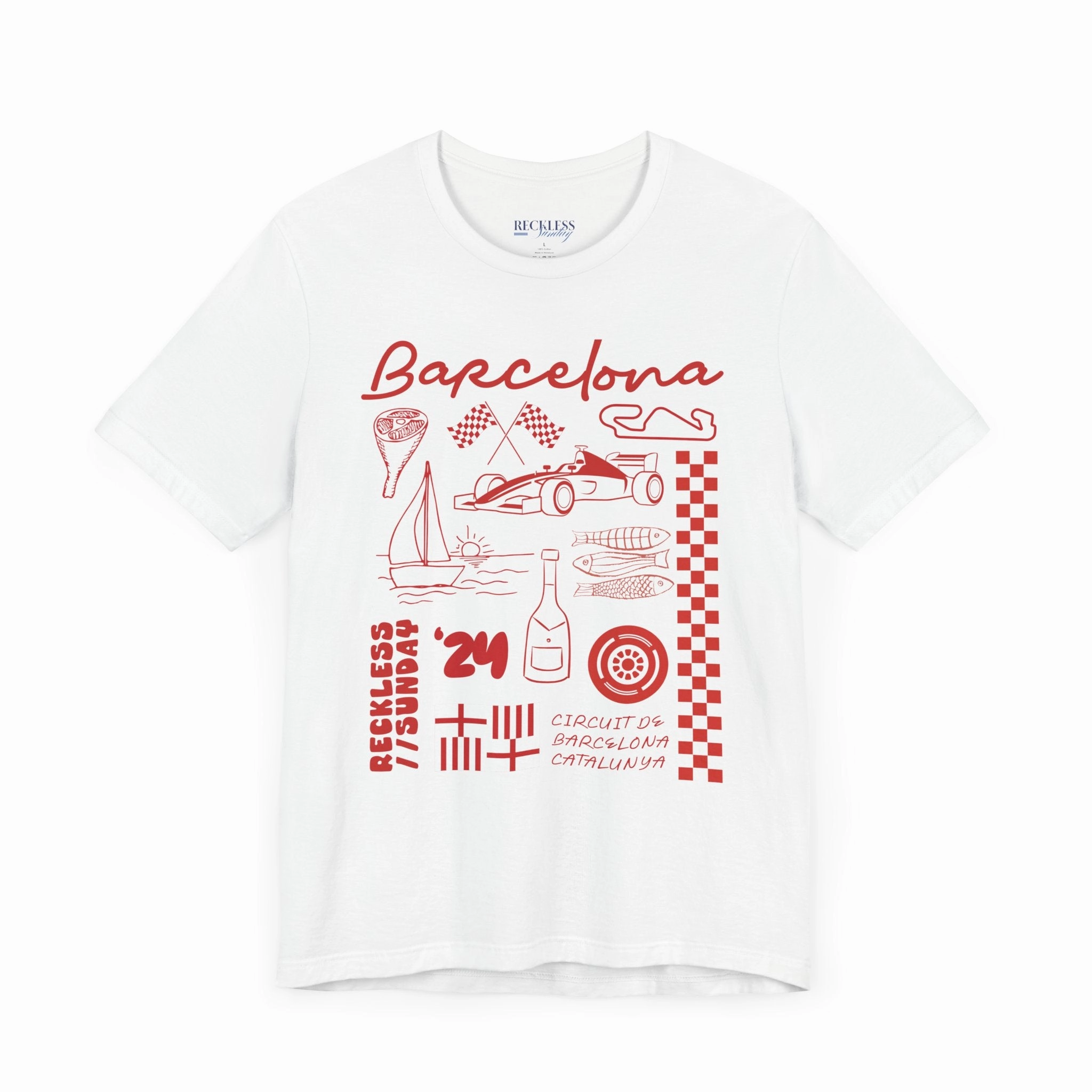 Barcelona Illustrated Series Lightweight T-Shirt