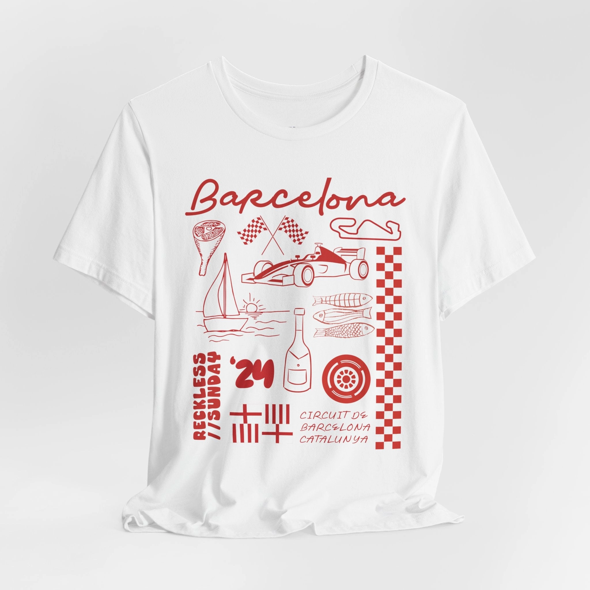 Barcelona Illustrated Series Lightweight T-Shirt