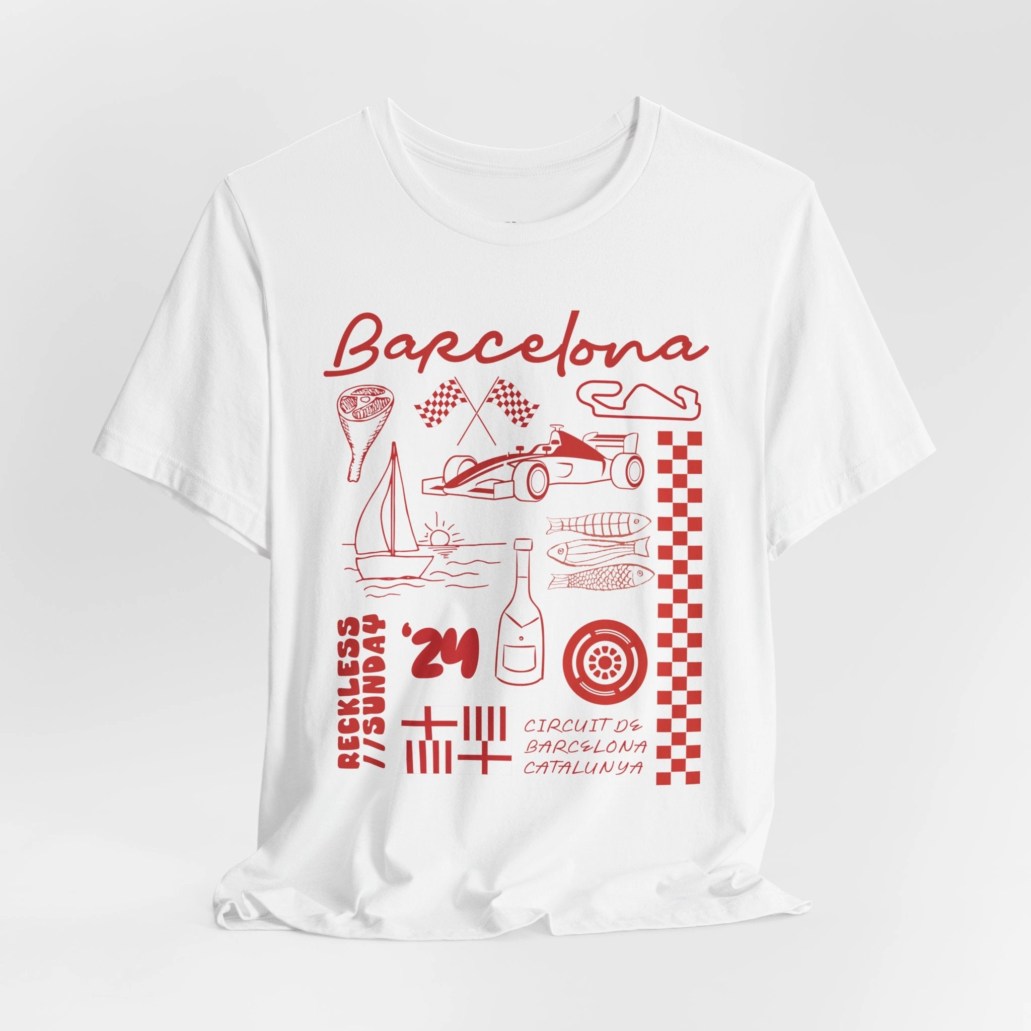 Barcelona Illustrated Series Lightweight T-Shirt