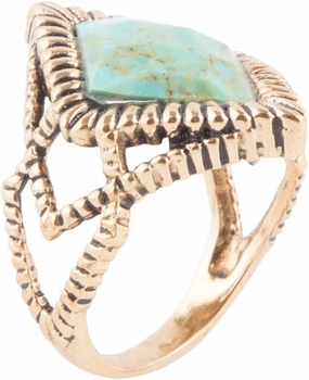 Barse Jewelry Diamond Days Blue Turquoise and Golden Ring