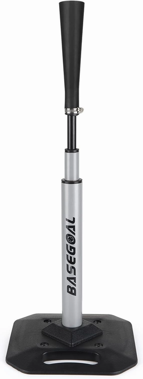 Baseball & Softball Batting Tee,Portable Hitting Tee,with Heavy Duty Base,Flexible Rubber Top,Adjustable Height