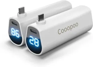 Battery Pack for Meta Quest 3/Quest 3S，5V3A Fast Charge Power Bank with LCD Indicator for Extended Playtime - Rechargeable Mini Lightweight Accessory with Power Indicator [2Pack]