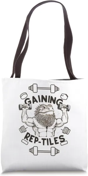 Bearded dragon, gaining rep-tiles, Pogona vitticeps reptiles Tote Bag