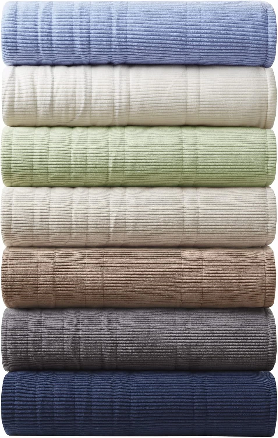 Beautyrest Electric Blanket Luxurious Micro Fleece Ultra Soft Ribbed Textured, Cozy and Snuggly Cover for Cold Weather, Fast Heating, Auto Shut Off, 20 Level Heat Setting Controller, Full, Green