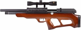 Beeman PCP Powered Multi-Shot Underlever Bullpup Air Rifle, 12 Shot, European Wood Stock, Scope and Mount Included