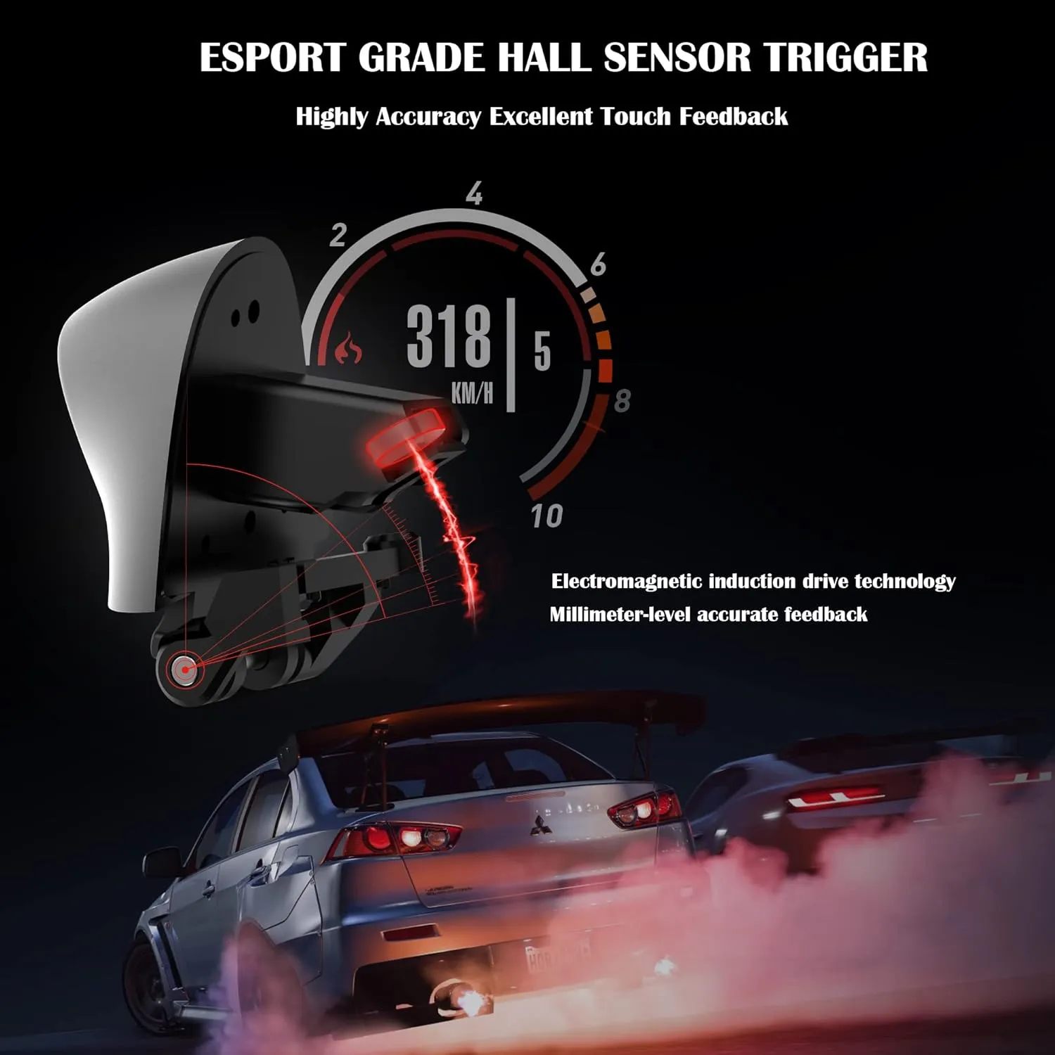 BEITONG Asura 2 Pro PC Controller Wireless Gaming Gamepad 6 Axis Gyro Motion Sensing,Compatible with Windows Switch Lite/OLED Steam Deck Tesla,Hall Effect Triggers/M Button (Black with Motion Control)