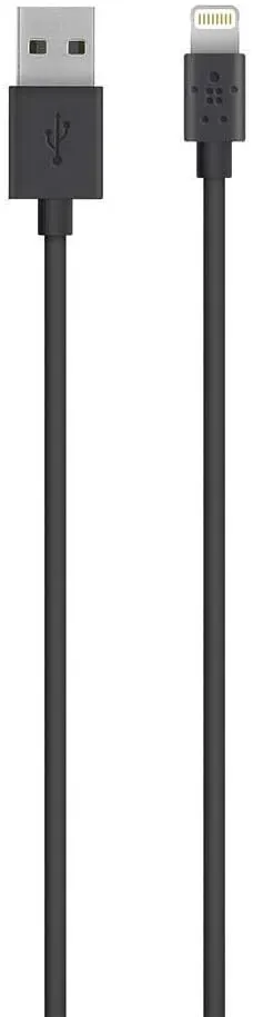 Belkin Lightning to USB ChargeSync Cable - Lightning/USB for iPad, iPod, iPod, Notebook - 6.56 ft -