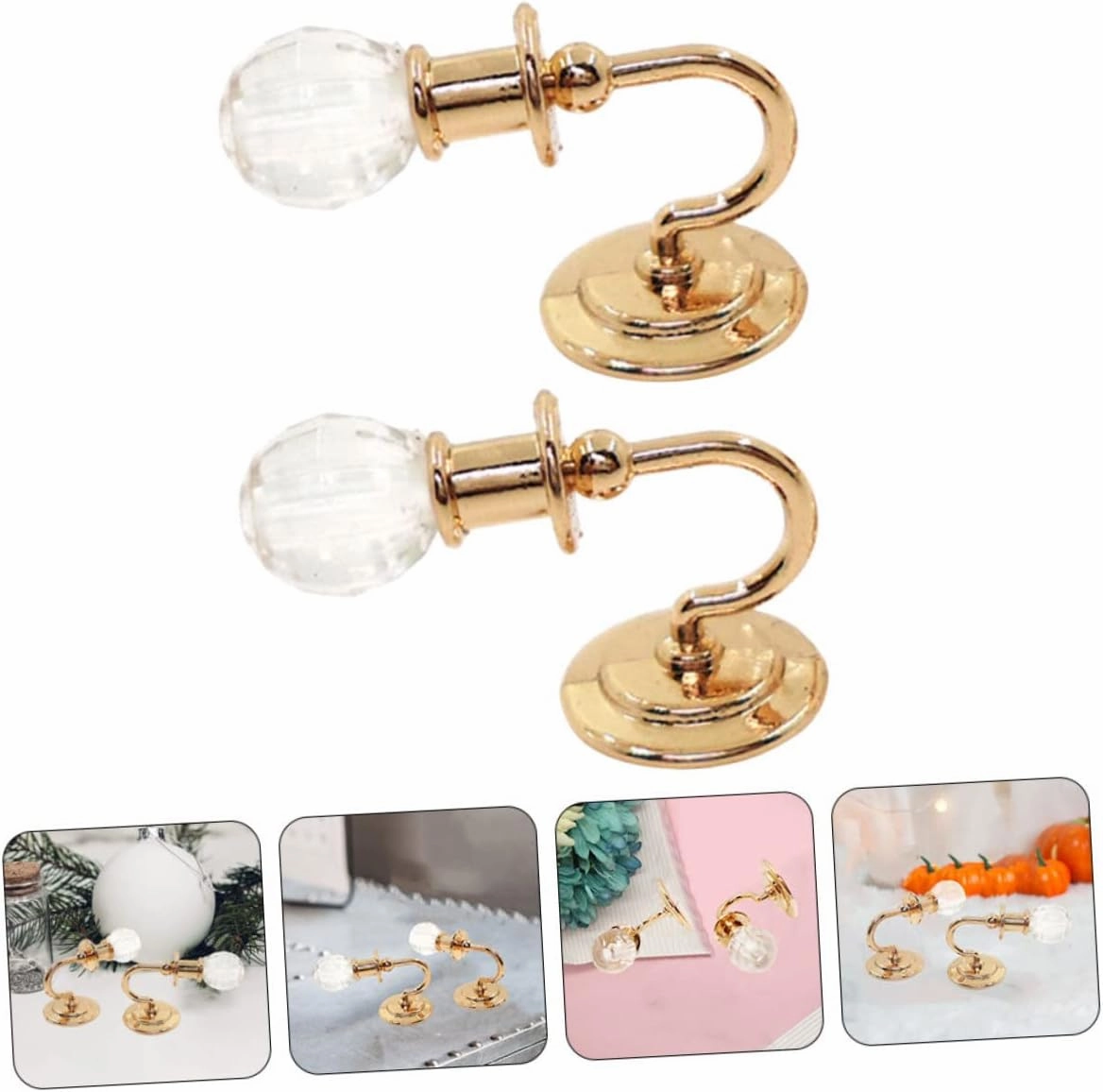 BESPORTBLE 5 Pairs Accessories Mini Lights Miniature Dollhouse Lamps Wall Lamp Model Mini Wall Light Decorative for Layout