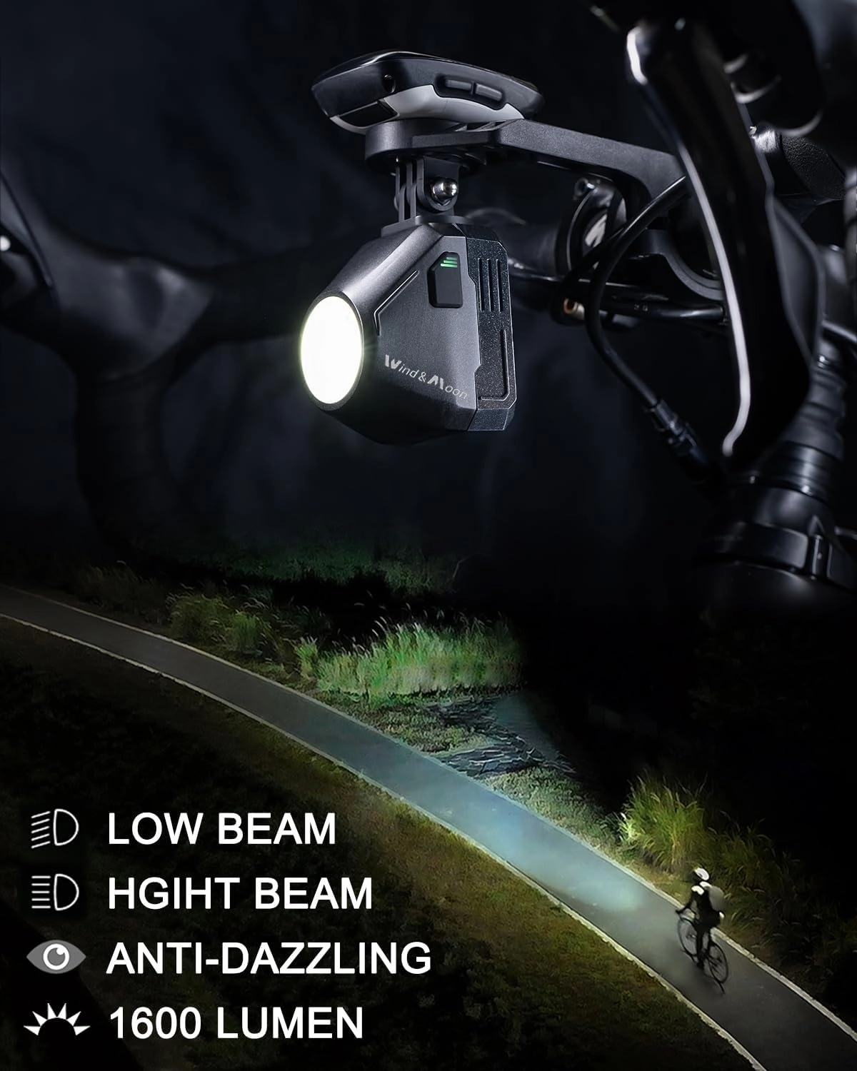Best Bright Bike Headlight Bike Light for Night Riding, 3250 Lumen Bicycle Light High Beam Low Beam, Rechargeable Bicycle Headlight Set, Waterproof