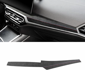 Betterhumz Car Central Instrument Dashboard Cover Trim Compatible with BMW G20 G28 G42 G23 3 4 Series 318i 320i 330i M340i 2020-2023 Car Interior Accessories for Alcantara Style B