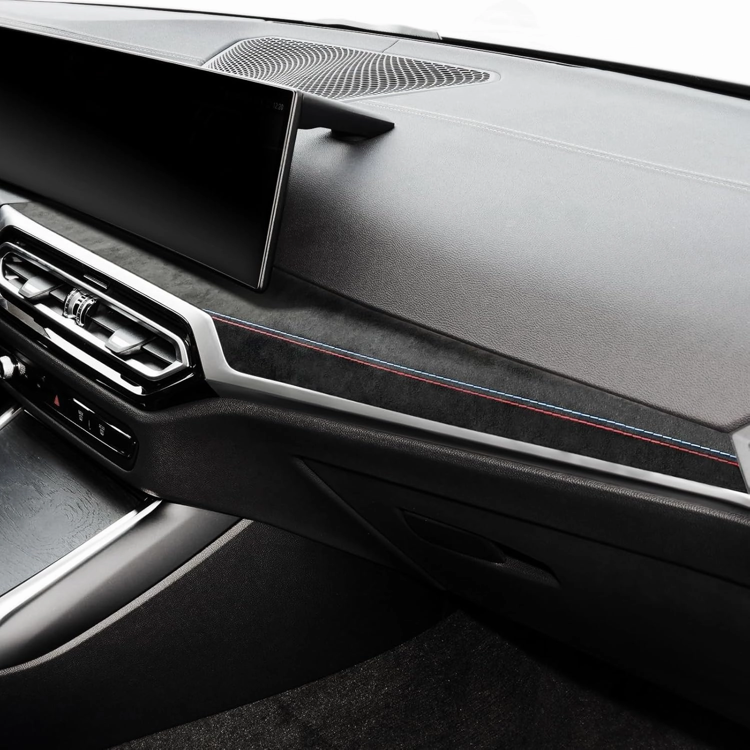 Betterhumz Car Central Instrument Dashboard Cover Trim Compatible with BMW G20 G28 G42 G23 3 4 Series 318i 320i 330i M340i 2020-2023 Car Interior Accessories for Alcantara Style B