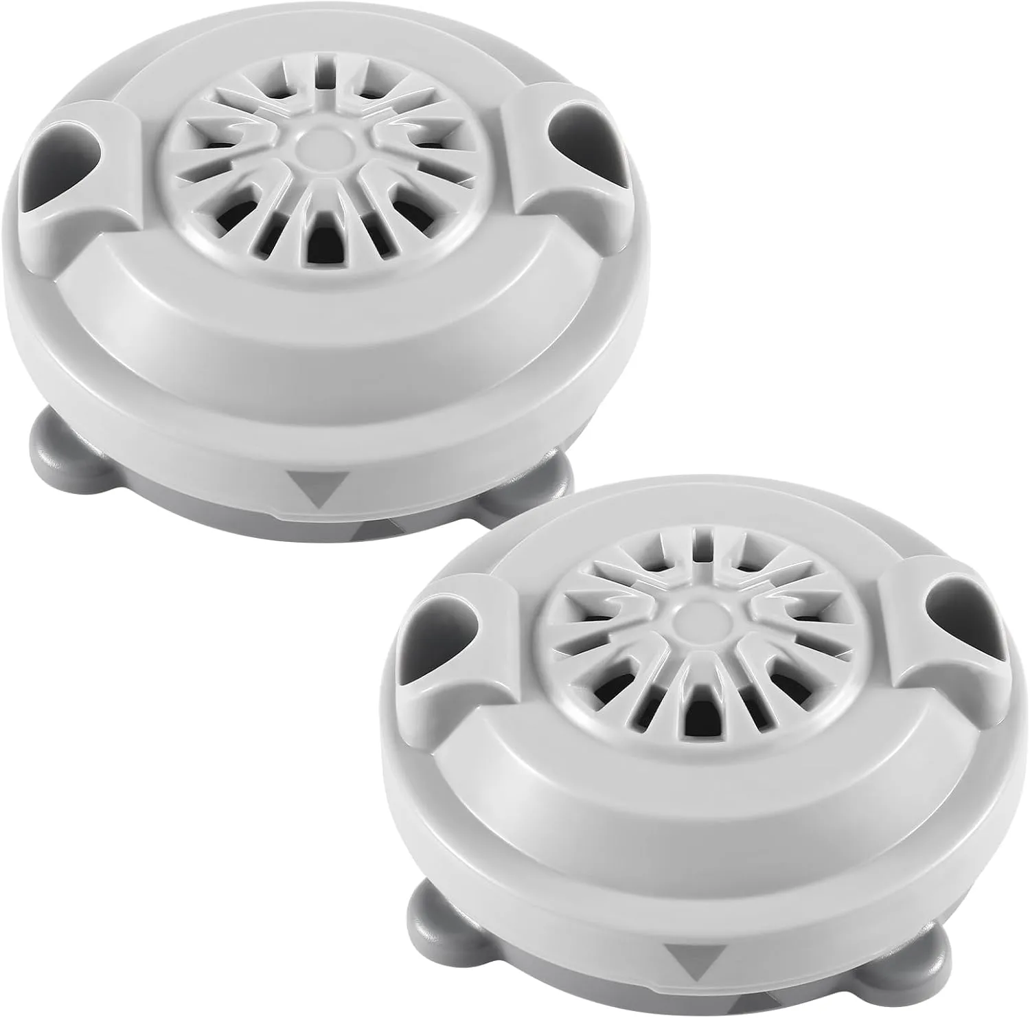 BF-004 Pipeless Magnetic Jet Head Motor(4 Pin),Universal Fit for LURACO Jet Motor Pedicure SPA Tubs Chair Part Magnetic Head,Includes Propeller and Cap,2-Pack-Gray