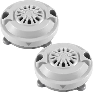 BF-004 Pipeless Magnetic Jet Head Motor(4 Pin),Universal Fit for LURACO Jet Motor Pedicure SPA Tubs Chair Part Magnetic Head,Includes Propeller and Cap,2-Pack-Gray