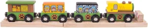 Bigjigs Rail Safari Train - Other Major Wooden Rail Brands are Compatible