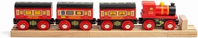 Bigjigs Rail The Sleeper Train - Other Major Wooden Rail Brands are Compatible