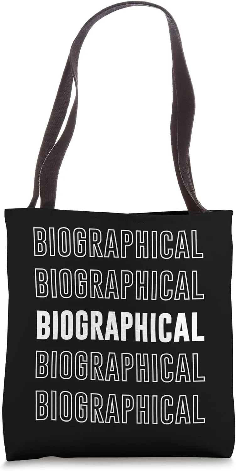 Biographical Tote Bag