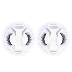 Black Magnetic False Eyelashes 3D Mink Reusable Dramatic Lashes 1 Pair/2 Pairs/ 5 Pairs To Choose False Eyelash Curler Natural Glue Free Magnetic Fox Eyelashes (LZ13-2 Pairs Pack)