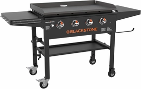 Blackstone 2266 36” Original Omnivore Griddle with Dual Side Shelves, Powder Coated Steel, Black
