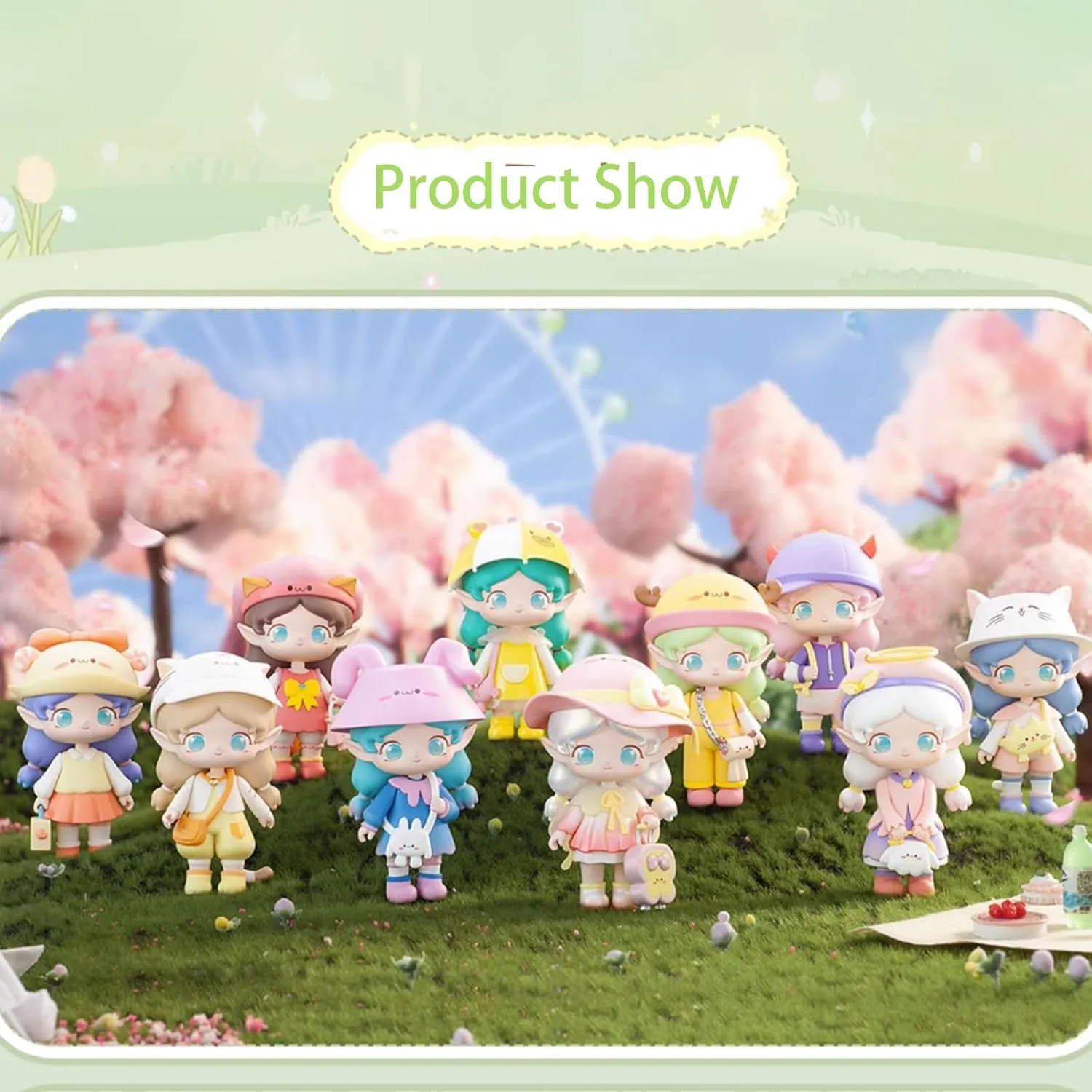 Blind Box Figures Toys,4.7" Cute Mini Dolls Kawaii JOVA Journey Series PVC Blind Box Doll Collectable Action Figure Posable Dress Up Doll for Girls Birthday Party Gift Toys