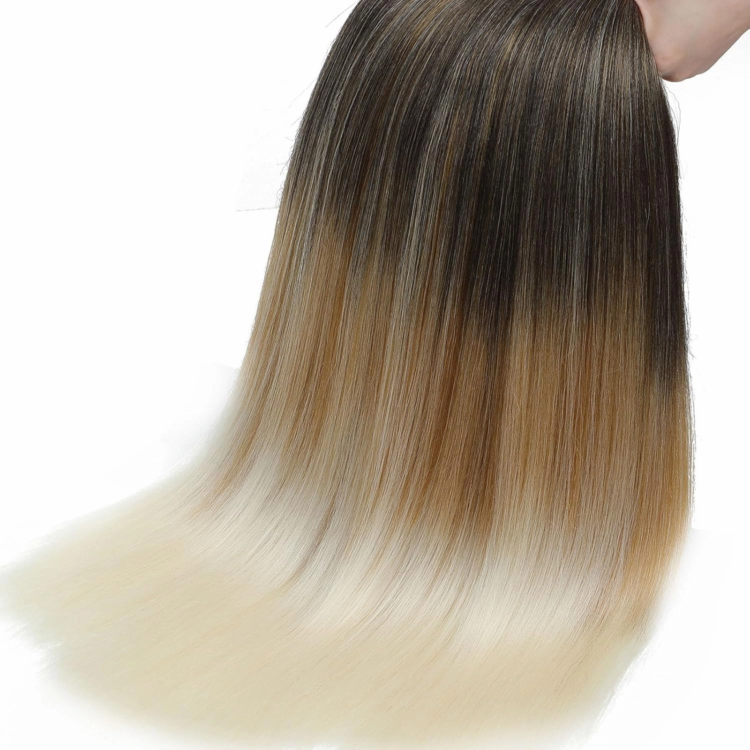 Braiding Hair Pre Stretched 18 Inch 8 Pack Braiding Hair Extensions Itch Free Soft Yaki Texture Hot Water Setting Synthetic Crochet Braids Hair For Women Girls (18Inch,1B/27/613)