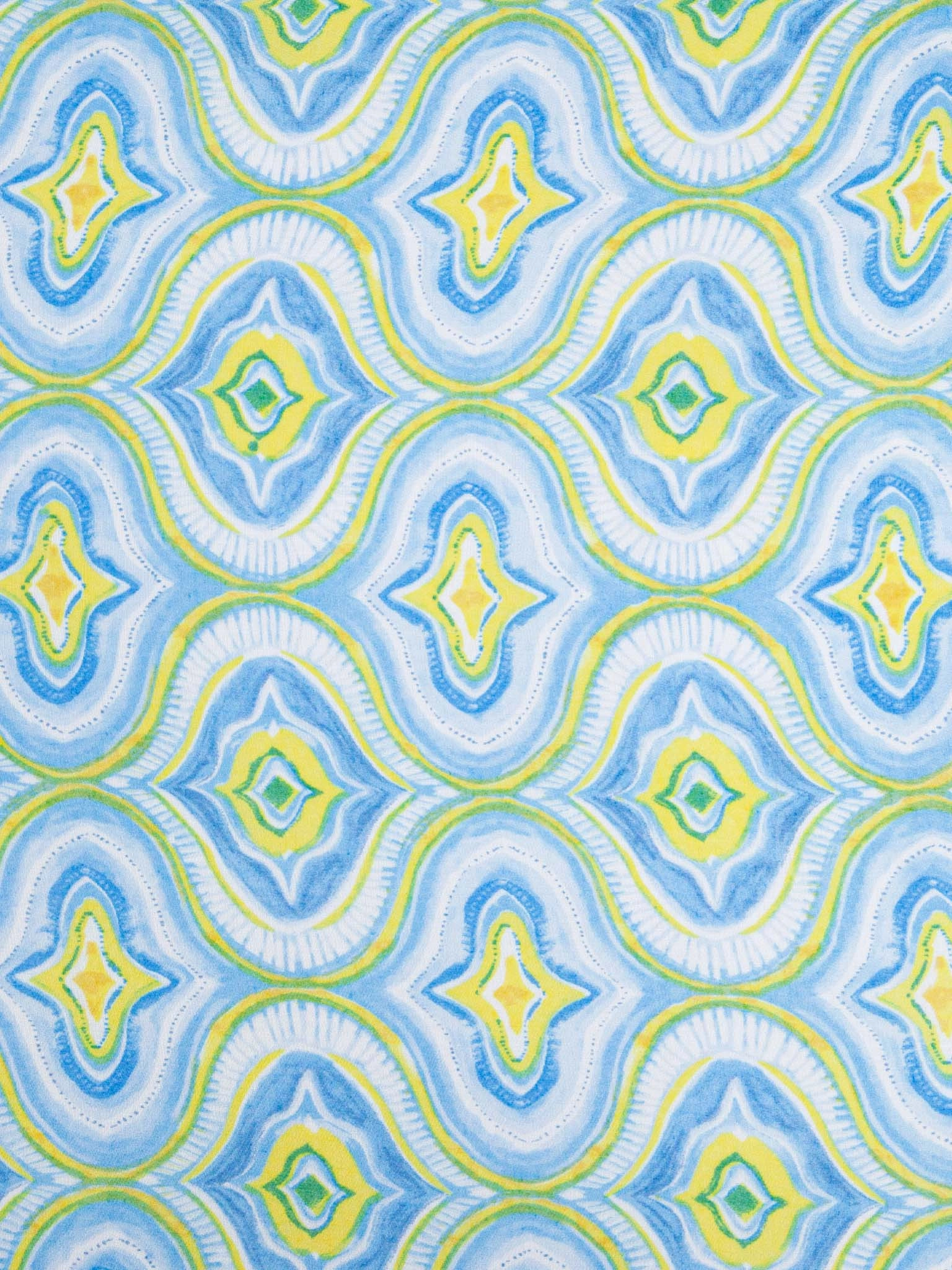 Bree Lightweight Scarf - Blue, Moroccan Tiles