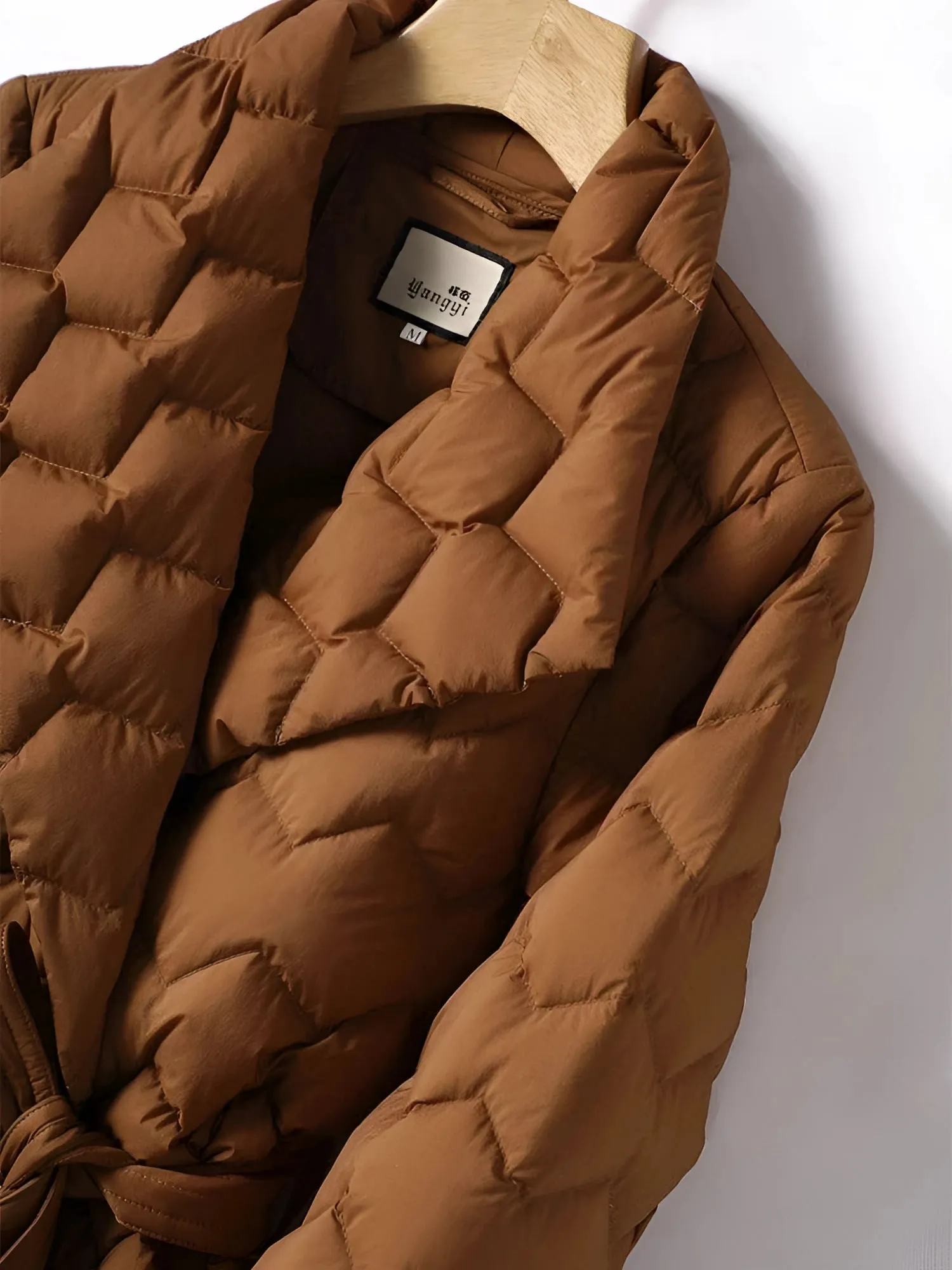 Brown Quilted Puffer Jacket - Lightweight Insulated Men's Coat