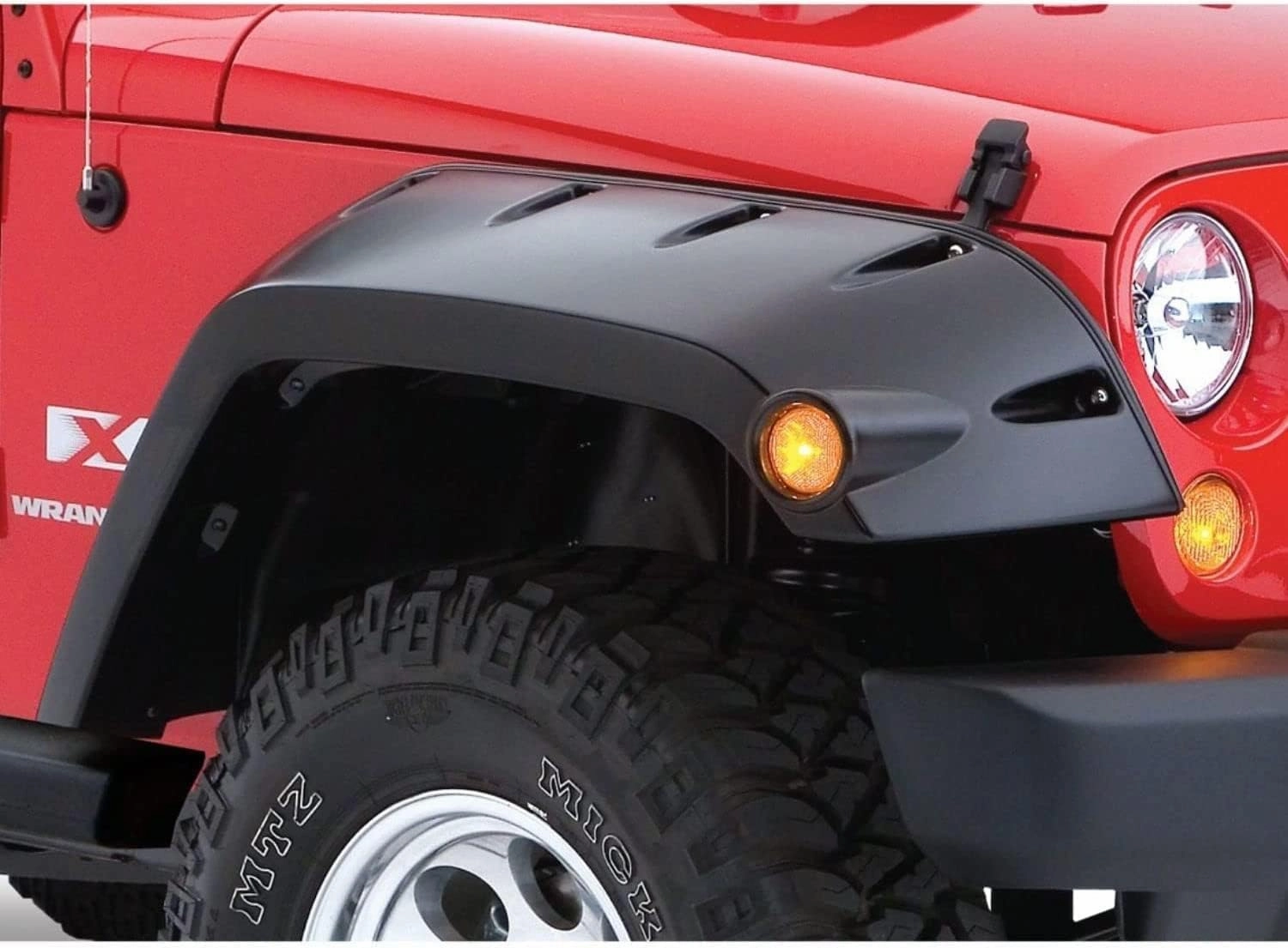 Bushwacker Max Coverage Pocket/Rivet Style Front & Rear Fender Flares | 4-Piece Set, Black, Smooth Finish | 50921-02 | Fits 2010-2018 Dodge Ram 2500, 3500 (Includes Dually)