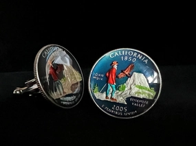 California Quarter<br>Coin Cufflink