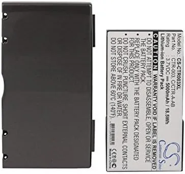 Cameron Sino 5000mAh Li-ion Extended Rechargeable 3DS N3DS CTR-001 MIN-CTR-001 Game Console Battery Replacement for Nintendo CTR-003 C/CTR-A-AB