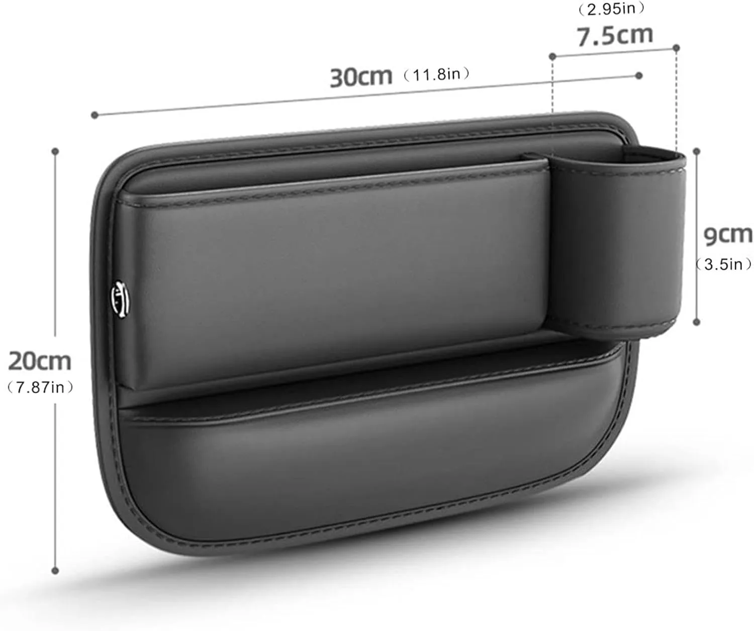 Car Leather Cup Holder Bag for D&odge Challenger 2011-2014 Car Crevice Storage Box Car Clearance Bag with Cup Holder Car Accessories