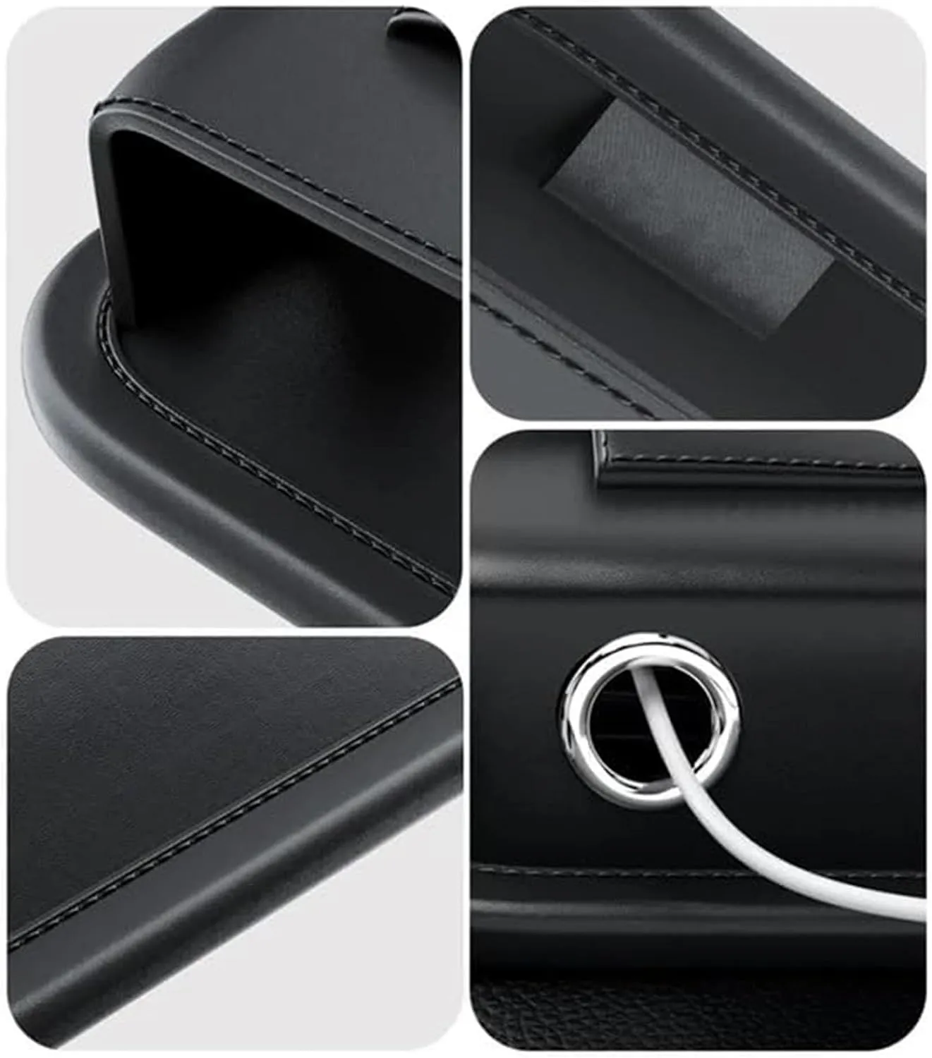 Car Leather Cup Holder Bag for D&odge Challenger 2011-2014 Car Crevice Storage Box Car Clearance Bag with Cup Holder Car Accessories