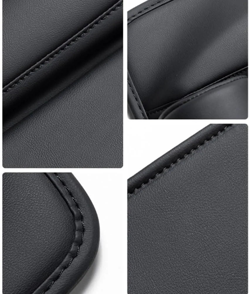 Car Seat Gap Filler Organizer for Hyundai Tucson 2015-2018 2021-2023, Leather Cup Holder Crevice Bag Front Seats Center Console Side Storage Box for Cards Keys,A