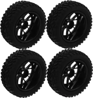 Car Tires Set of 4 Plastic Mini Tires for Toy Car Modification Wheel for Toy