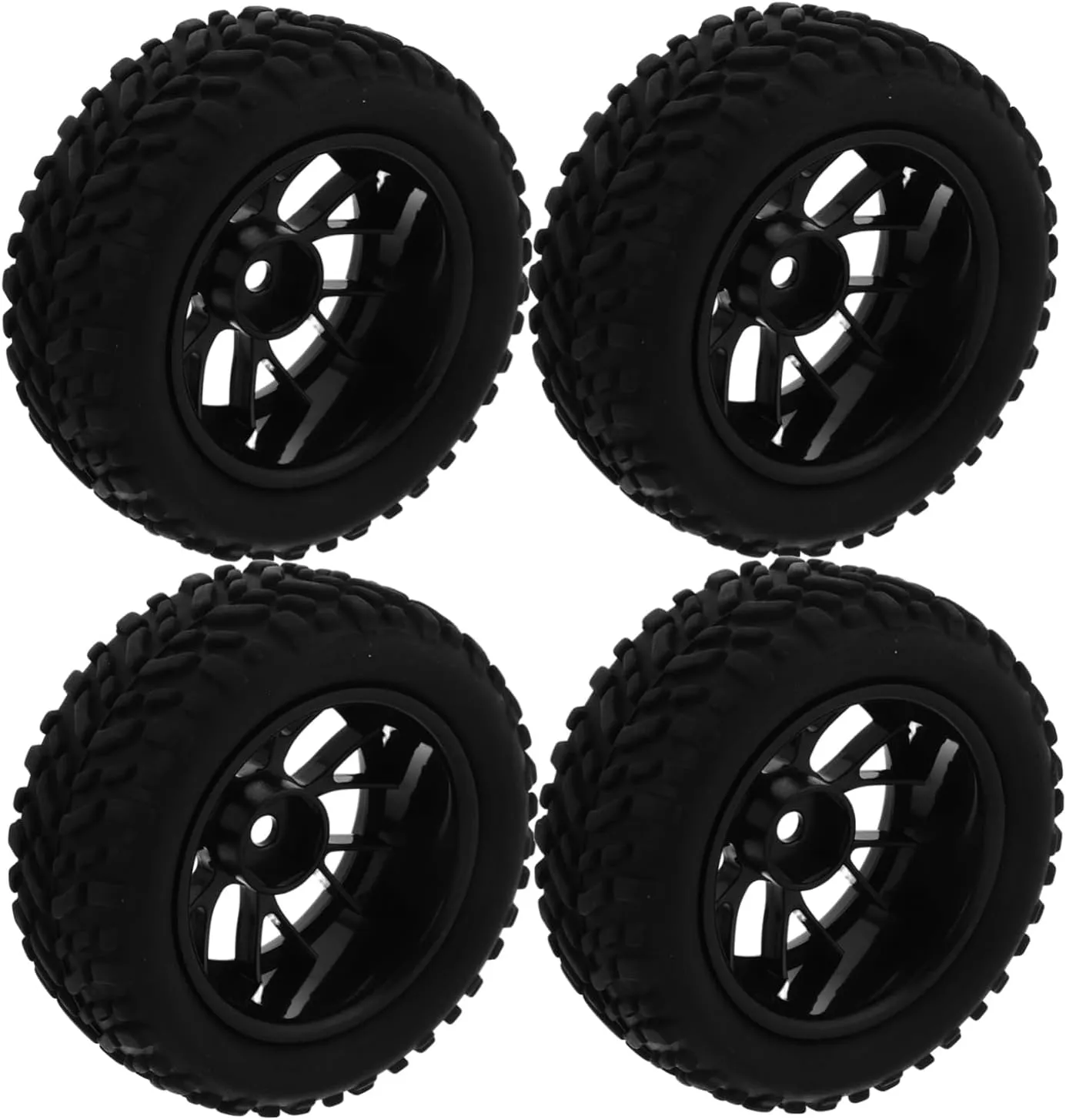 Car Tires Set of 4 Plastic Mini Tires for Toy Car Modification Wheel for Toy