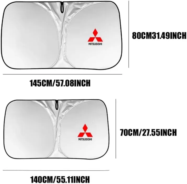 Car Windshield Sunshade for Mitsubishi ASX 2012-2016, Block UV Rays Sun Visor Protector, Front Window Sunshades, Windscreen Sunshade,A 140CM