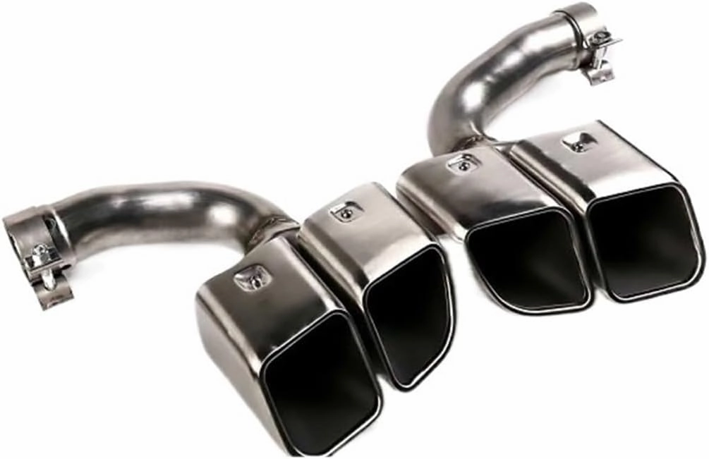 Car Accessories Muffler Compatible For Porshce Compatible For Cayenne Exhaust Tips Tail Tip(9Y0 Carbon Techart)