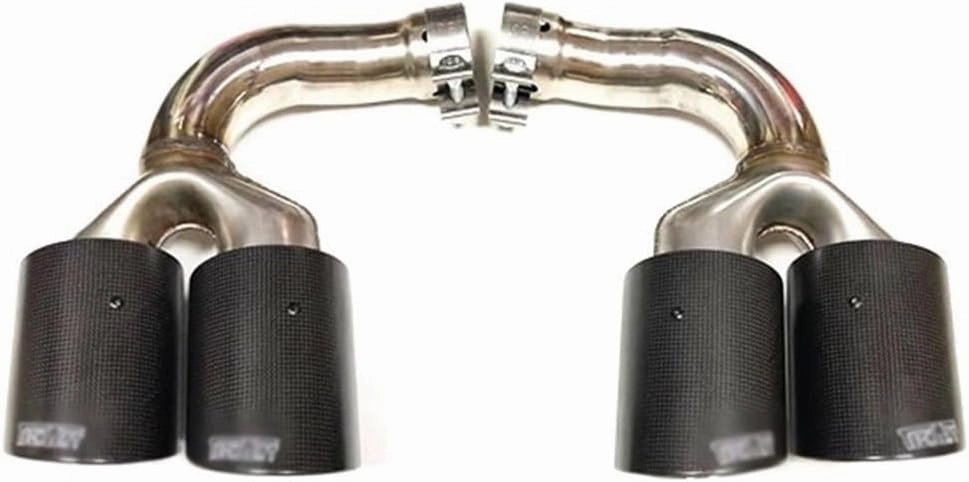 Car Accessories Muffler Compatible For Porshce Compatible For Cayenne Exhaust Tips Tail Tip(9Y0 Carbon Techart)