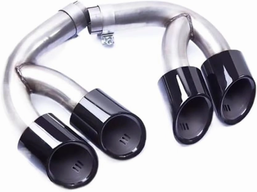 Car Accessories Muffler Compatible For Porshce Compatible For Cayenne Exhaust Tips Tail Tip(9Y0 Carbon Techart)