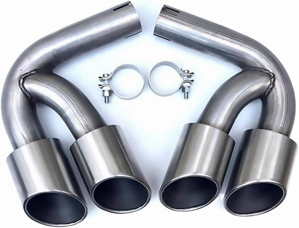 Car Accessories Muffler Compatible For Porshce Compatible For Cayenne Exhaust Tips Tail Tip(9Y0 Carbon Techart)