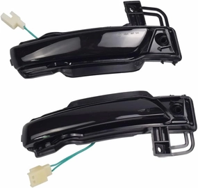 Car Dynamic LED Turn Signal Side Wing Mirror Light Rear View Indicator Blinker Sequential Lamp For Jeep For Grand Cherokee WK2 2011-2020 (Yellow)