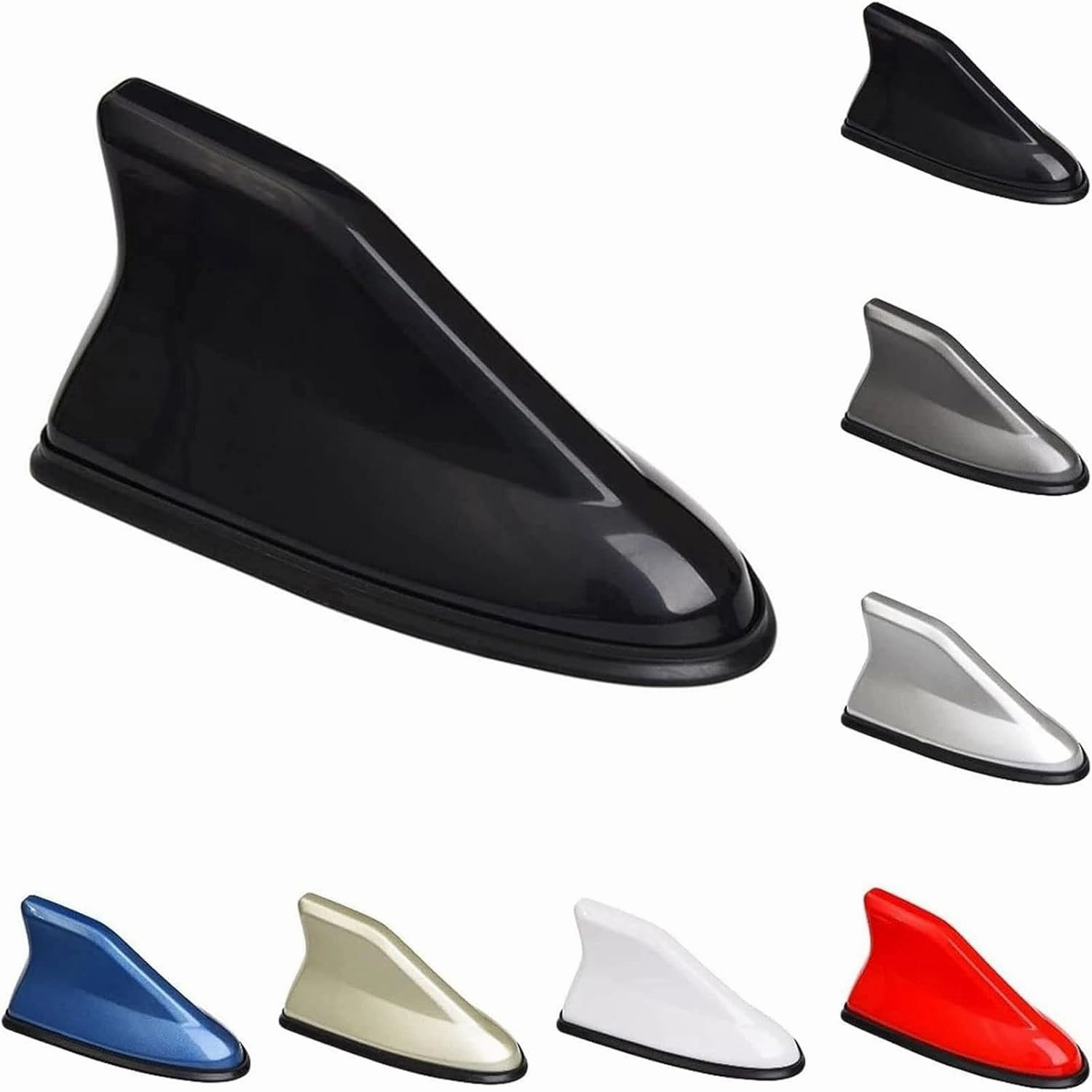 Car Shark Fin Antenna Cover for Buick Excelle 2013-2024,Vehicle Shark Fin Shape Cover with Adhesive Tape, Antenna Replacement Fits Most Cars,Gold