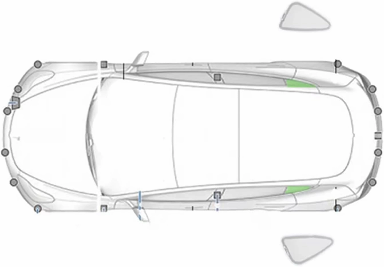 Car Window Shades for Maxus G10 MAX 2025 ,Privacy Sun Shade Set for Front Windshield Side and Rear Windows,Keep Your Car Cooler,Triangle 2PCS