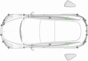 Car Window Shades for Maxus G10 MAX 2025 ,Privacy Sun Shade Set for Front Windshield Side and Rear Windows,Keep Your Car Cooler,Triangle 2PCS