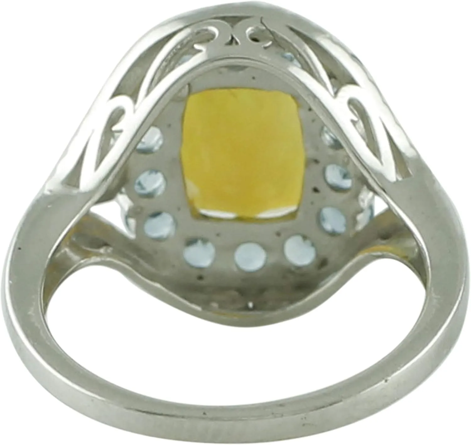 Carillon Ethiopian Opal Cushion Shape 1.24 Carat Natural Earth Mined Gemstone 925 Sterling Silver Ring Unique Jewelry for Women & Men